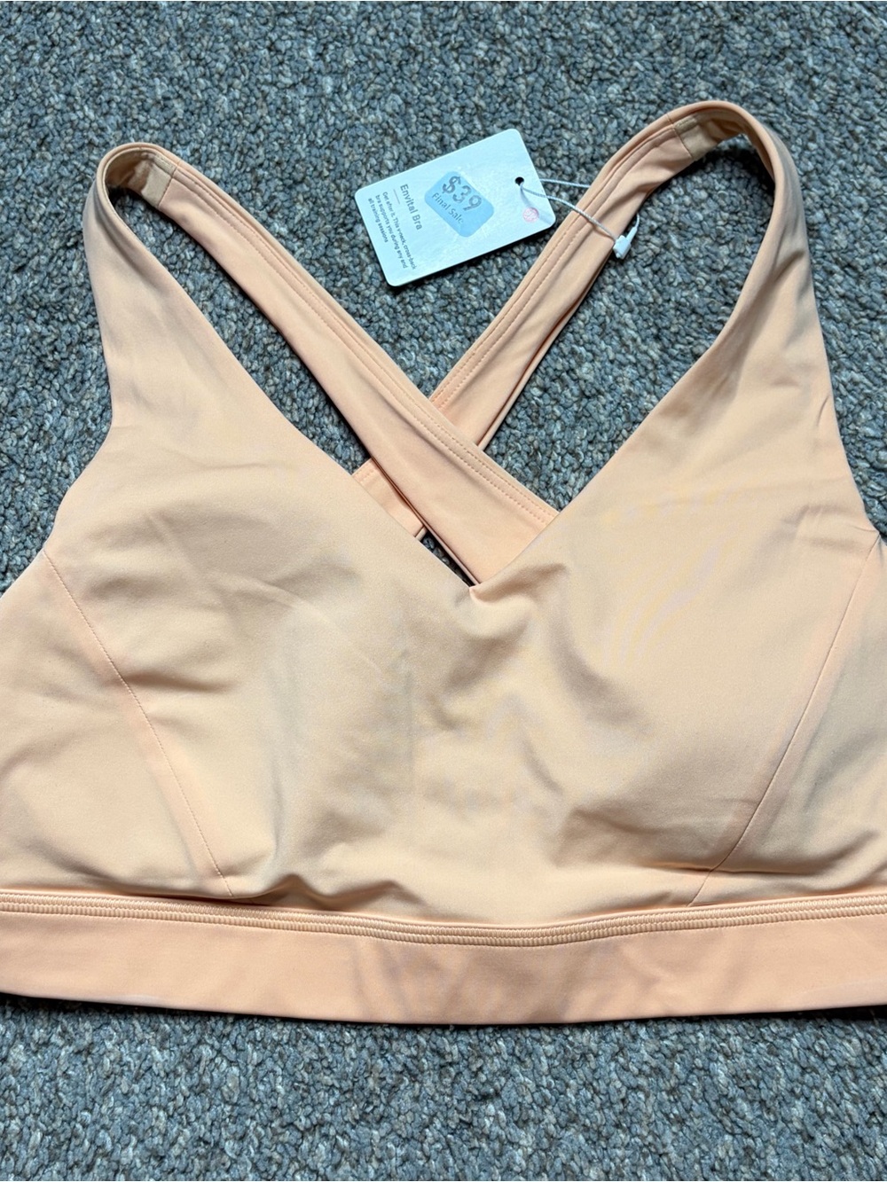 New With Tags Lululemon Enviral Bra Size 8 Racerback Gym Padded $39 retail